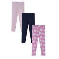 Studio Kids Younger Girl 3 Pack Leggings Activewear Training Sports Bottoms - 4-5 Years Regular