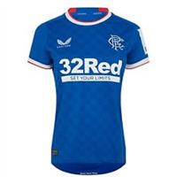 Castore Womens Rangers Home Shirt 2022 2023 Domestic Moisture Wicking - 8 Regular