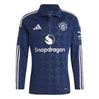 adidas Mens Manchester United Away Long Sleeve Shirt Adults Domestic Collared  L Regular
