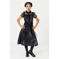 Character Girls Wednesday Prom Dress Up Costume Mini - L Regular