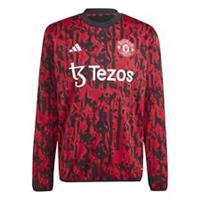 adidas Mens Manchester United Pre Match Long Sleeve Jersey 2023 2024 Adults - L Regular