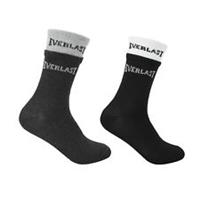 Everlast Kids Rib Crew 2 Pack Socks - Mens 7-11 Regular