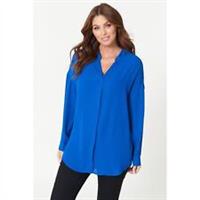 Be You Womens Long Sleeve V Neck Blouse Blouses - V-Neck - 12 Regular