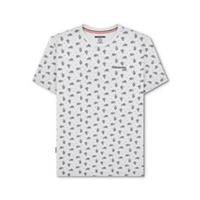 Lambretta Mens Printed Print T-Shirt Patterned Shirt - Short Sleeve - L Regular