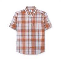 Lambretta Mens Check Shirt Patterned - Short Sleeve - M Regular