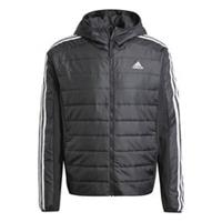 adidas Mens Essentials 3 Stripes Insulated Hooded Hybrid Jacket Outerwear Puffer - S Regular