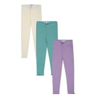 Miso Kids Rib 3 Pack Leg Baby Leggings Activewear Training Sports Bottoms - 1-2 Years Regular