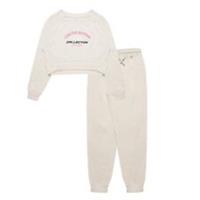 Miso Kids Crop Sweat St Fleece Tracksuit Sports Casuals - 10-11 Years Regular