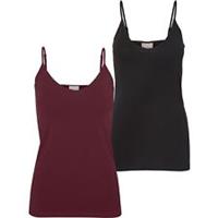 Vero Moda Womens Vmmxi 2 Pack T Tank Top Sleeveless Vest - 8 Regular