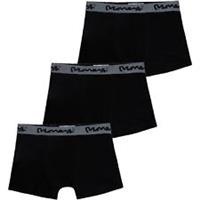 Money Mens Triple Black Repeat 3 Pack Trunks Trunk - S Regular