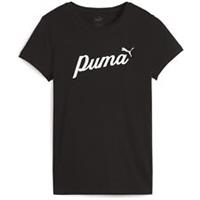 Puma Womens Essentials+ Script T-shirt Regular Fit - 8 Regular