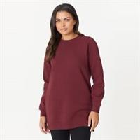 Be You Womens Longline Sweat Crew Sweater - 8-10 (S) Regular