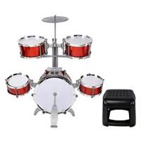 Toylife Kids Toy Drum Set And Stool Pre-school