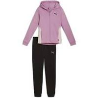 Puma Kids Hoodiesweat Suit Fleece Tracksuit Sports Casual - 7-8 Years Regular