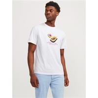 Jack & Jones Mens Printed T-shirt Regular Fit - S Regular