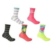 Hot Tuna Womens Crew Socks 5pk - Ladies 4-8 Regular