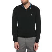 Original Penguin Mens 1/4 Zip Tpd Sweater Fleece Top Pullover Jumper - M Regular