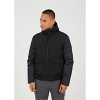 Brave Soul Mens Shell Puffer Jacket Outerwear With Hood Parka Coat - S Regular