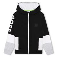 Boss Kids Logo Zip Hoodie Hooded Sweatshirt Top Juniors - 4 Years Regular