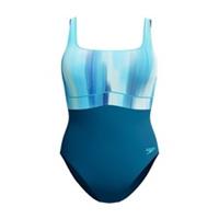 Speedo Womens Shaping Contoureclipse Printed 1 Pc One Piece Pool Beach Swimsuit - 32 Regular