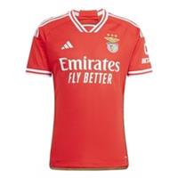 Adidas Mens Benfica Home Shirt 2023 2024 Adults Domestic V-neck - S Regular