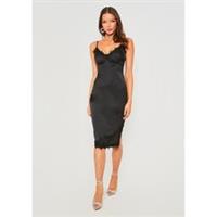 Missy Empire Womens Midi Dress With Lace Split Maxi Skirt - 6 Regular