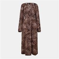 Nobodys Child Kids Sleeve Leopard Print Cory Midi Dress Mini Vneck  4 Regular