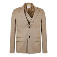 Off White Mens Ow Embroidered Blazer Long Sleeve Collared Wool 3 Pockets - S Regular