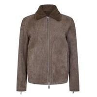 Off White Mens Shearl Blouson Long Sleeve Shearling Jacket Outerwear - L Regular