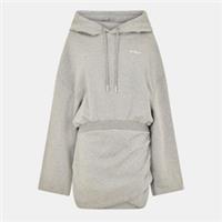 Off White Womens Hoody Dress Long Sleeve Maxi - 12 Regular