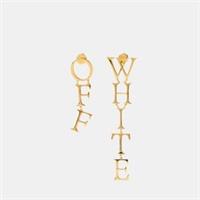 Off White Womens Logo Earrings