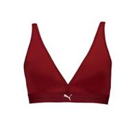 Puma Womens Padded Triangle Top 1p Low Impact Sports Bra Training Fitness Gym - 8 Regular
