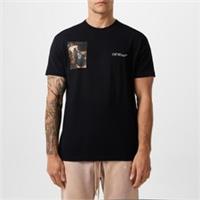 Off White Mens Caavaggio Angel T-shirt Short Sleeve Slim Fit - S Regular