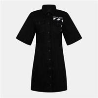 Off White Womens Short Sleeve Shirt Dress Knitted - 6 Regular