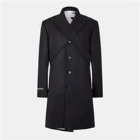 Off White Mens Collared Coat Overcoat - M Regular