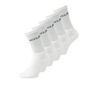 Jack & Jones Mens Regen 5 Pack Crew Socks Cotton - Mens 7-12 Regular