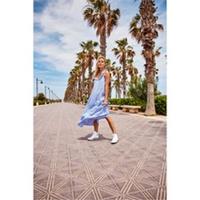 Only Womens Allie Stripe Dress Maxi - 8 Regular