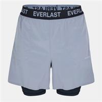 Everlast Mens 2in1 5in Shorts Sports Training Fitness Gym Performance - XL Regular
