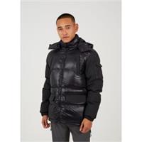 Brave Soul Mens Padded Jacket Outerwear Long Sleeve Puffer Lightweight 5 Pockets - S Regular