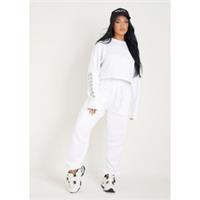 Missy Empire Womens Front Oversized Joggers Sweatpants Jogging Bottoms Fleece - 12 Regular