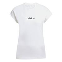 adidas Womens Essentials Linear Cotton T-shirt Regular Fit - 12-14 Regular
