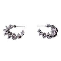 Mason Knight Yager Unisex Thick Twist Hoop Earring 15cm Earrings