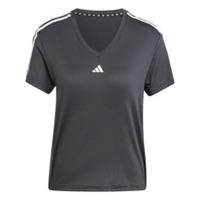 adidas Womens Essentials 3 Stripes T-shirt Short Sleeve V-neck Lightweight - 4-6 Regular