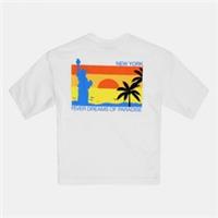 Rose London Mens Fewer Dreams T-shirt Short Sleeve Oversized Cotton - XL Regular