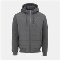 Firetrap Mens Fleece Hybrid Jacket Outerwear Long Sleeve 4 Pockets - M Regular