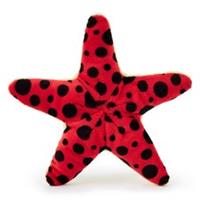 Zappi Co Starfish Red And Black Soft Toy 9 Cm Plush