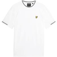 Lyle & Scott Mens Tipped T-shirt Regular Fit - S Regular