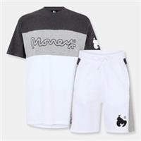 Money Mens Cut Twin Set Short Sleeve Clothing Crew Neck Cotton - X Small Regular