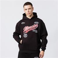 Mercier Mens Teams Black Hoodie Hooded Sweatshirt Top Long Sleeve OTH Cotton - 2X Large Regular