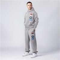 Mercier Mens Grey Hybrid Badge Joggers Sweatpants Jogging Bottoms Fleece Closed - 2X Large Regular